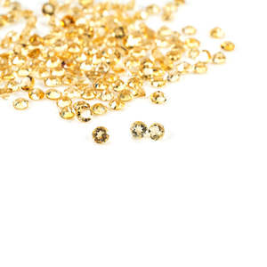 Cristal de Citrino Natural Grado AAA, Redondos Pulidos de 1.5mm y 2mm, Gemas Amarillas y Naranjas de Alta Calidad para Joyería, Certificado IGI - Product Image 1