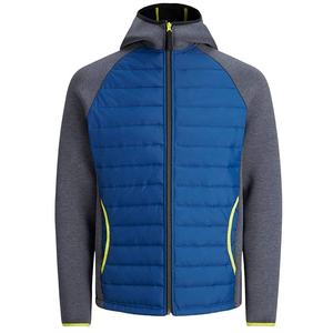 Chaqueta híbrida de abrigo informal personalizada de alta calidad 2022 para abrigos de hombre Puffer invierno impermeable - Product Image 3