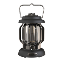Lanterne de camping LED portable rechargeable de luxe haut de gamme LX-999-1 avec batterie Li-ion et gradation progressive, type C