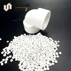 PVC pipe fittings Raw Materials PVC Compound White Color for swimming pool plumbing pipe