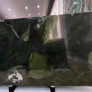 Mesa moderna em mármore verde esmeralda ônix edição limitada para casa
