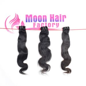 100% máquina de extensiones de cabello humano Bodywave de templo vietnamita crudo sin procesar trama doble con extremos dibujados individuales suministrados por el proveedor - Product Image 3