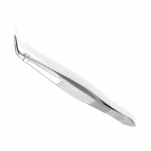 Pince à épiler de haute qualité London College pince à épiler à pointe inclinée dentelée 16cm pince à épiler en coton chirurgical dentaire/pince à épiler - Product Image 3