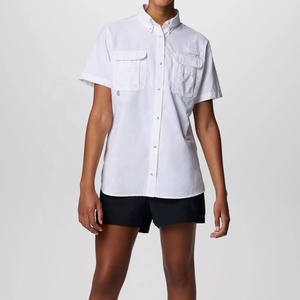 เสื้อตกปลาผู้หญิง เสื้อเชิ้ตแขนสั้นแบบกระดุมหน้า น้ำหนักเบา ระบายอากาศได้ดี สำหรับผู้หญิง - Product Image 3