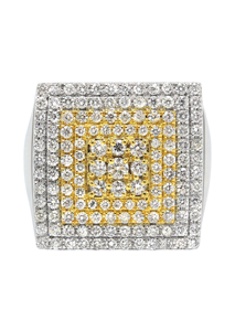 Anillo de lujo para hombre de 10K, 14K, 18K, oro, tendencia de Hip Hop, VVS Lab Grown, Diamante completo con alfabeto redondeado, bisutería para regalos - Product Image 4