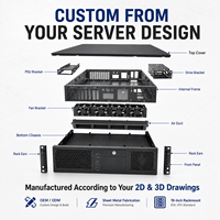 Boîtier de serveur 2U personnalisé en tôle pour centre de données IA GPU, fabrication OEM