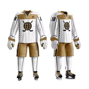 2025 Material 100% poliéster equipo transpirable campo Hockey Jersey hombres uniforme de Hockey sobre hielo para la venta precio bajo - Product Image 3