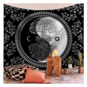 Tapiz de estilo moderno para colgar en la pared, decoración suave para el hogar, tapiz de playa, Mandala - Product Image 2