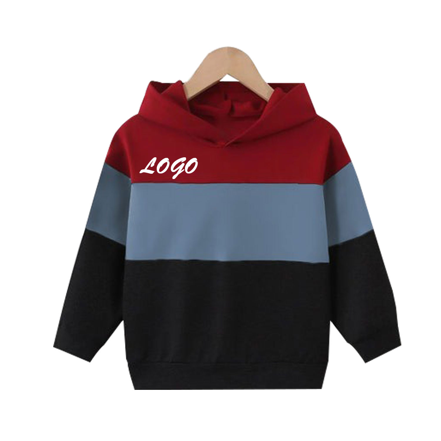 Black Hoodie for Kids Custom Logo Wholesale Options