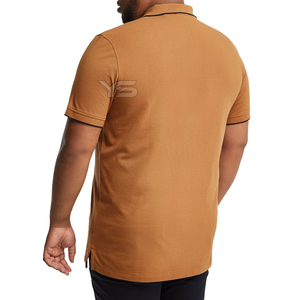 Jersey de LICRA de algodón de alta calidad para hombre, transpirable, para golf y negocios, polo, Impresión de logotipo personalizado, diseño bordado Plus - Product Image 2