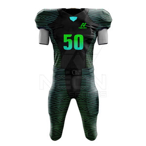 Uniforme de football américain en gros, style tendance, à manches courtes, respirant et disponible en grandes tailles, fabriqué au Pakistan - Product Image 2