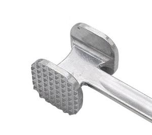 Outil de attendrissement de la viande en alliage de zinc, double tête, réutilisable, léger, facile à nettoyer, portable, pour la cuisine et la cuisson en plein air - Product Image 6