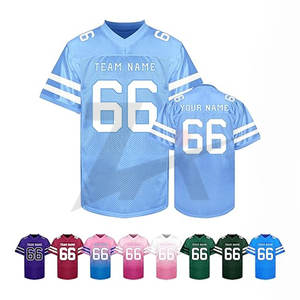 Maillot de football américain personnalisable pour jeunes Patch supérieur respirant par sublimation sérigraphié Design d'équipe personnalisé - Product Image 5