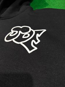 Ensemble de sweat-shirts à capuche pour homme, en molleton de coton épais personnalisé, logo blanc imprimé en relief, 450 GSM, sweat-shirt à capuche surdimensionné, lourd - Product Image 6