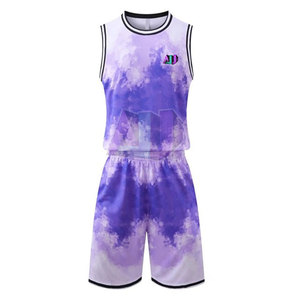 Uniforme de basket-ball professionnel en polyester, grande taille, durable, léger, respirant, évacuant l'humidité, facile à nettoyer - Product Image 1