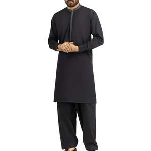 Traje Tradicional Masculino Shalwar Kameez Color Caqui, Tela de Alta Calidad, Kurta Pajama Pakistaní de Diseñador para Hombre, Traje Étnico - Product Image 6