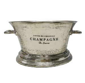 REFROIDISSEUR DE VIN CHAMPAGNE ARGENT ANTIQUE SEAU À GLACE POIGNÉES POT DE FLEURS REFROIDISSEUR DE VIN GLACÉ EN ALUMINIUM GRAVURE SEAU À GLACE BBER - Product Image 6