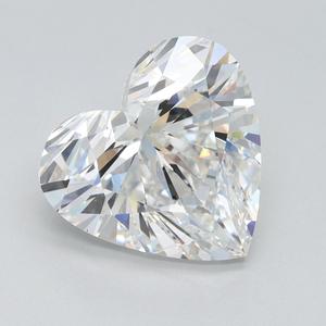 IGI 4,02 CT Heart Cut Lab Diamond White Loose Calibrated E color VS1 clarity Lab creó diamantes para regalos de joyería para ella - Product Image 1