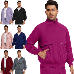 Veste de travail pour hommes, uniforme médical professionnel de qualité supérieure, manches longues, tissu raffiné, vêtements de travail hospitaliers, fournisseur OEM ODM - Product Image 3