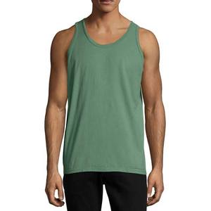 Singlet Tank Tops Gym Fitness Ropa de hombre Tallas grandes Algodón Under Camisas Tank Tops Color sólido Transpirable High Street Style - Product Image 1