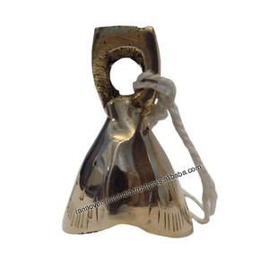 Traditional Brass Bell with Hanging Loop-Antique Style Spiritual Bell for Mandir <b>Home</b> Wall Balcony or Garden Decor At Best Rate - Product Image 5