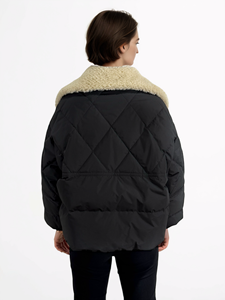 Bubble Puff Custom Shinny Puffer Jacket con capucha Stand Collar High Street Winter Front Logo para hombres - Product Image 4