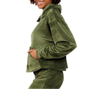 Super doux coton vêtements pour femmes Logo personnalisé Street Wear à capuche manches longues velours à capuche femmes velours à capuche pour les filles - Product Image 2