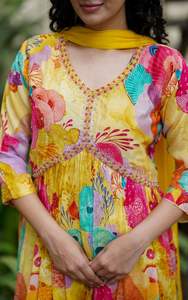 Pantalones Kurtis de algodón hechos a medida, estampado Floral, tela Camric de color pastel claro, tamaños disponibles Salwar-indio pakistaní - Product Image 6