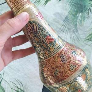 Florero de urna de latón antiguo de cobre/florero de urna Tiago Vintage para balcón y Decoración de mesa de jardín florero de urna - Product Image 6