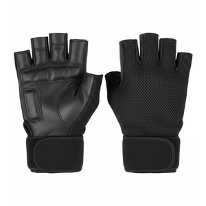 Gants de musculation en néoprène personnalisables OEM, demi-doigts, pour la salle de sport, unisexe, séchage rapide, sangle de poignet réglable - Product Image 1