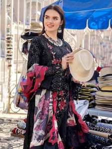 Vestido Modesto Musulmán de Chifón para Ramadán, Estilo Abaya de Dubái con Mezclilla Turca y Diseño de Caftán Marroquí, Estilo Urbano - Product Image 3