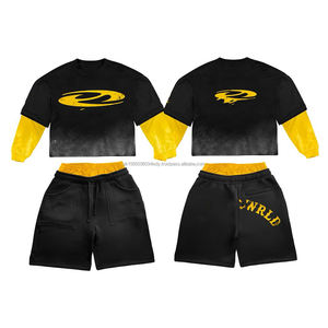 Conjunto Deportivo Ligero Unisex para Verano, Personalizable, con Camiseta de Cuello Redondo y Manga Corta, Estampado Técnico, para Hombre y Mujer - Product Image 6