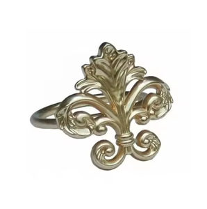 New Arrival Modern Design Handmade Napkin Rings Premium Quality Metal <b>Tissue</b> Holder Reasonable Price Stocked - Product Image 2