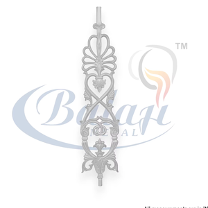 Barandilla de Balcón Moderna sin Marco de Hierro Fundido de Alta Calidad, Panel de Rejilla BM-043, Balaji Metals, 5 Años de Garantía, Fácil Instalación, OEM - Product Image 1