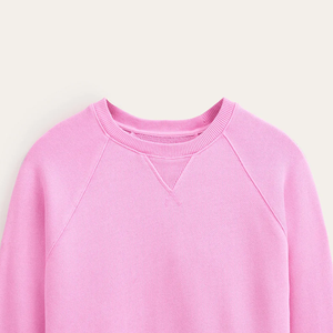 Sweat-shirts surdimensionnés pour femmes en coton 100% de haute qualité, manches raglan, imprimés personnalisés, broderie sur le devant, coupe ajustée - Product Image 6