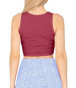 Camiseta corta sin mangas de último diseño para mujer, ropa de gimnasio sin mangas, camisetas sin mangas de nuevo estilo para mujer, camisetas sin mangas de algodón y poliéster hechas - Product Image 2