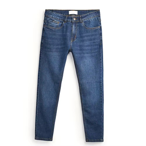 Jeans en denim décontractés à coupe droite pour homme, marque privée, taille mi-haute, 100% coton, couleurs personnalisées - Product Image 1