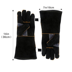 Service OEM Gants de soudage en cuir de sécurité haut de gamme à prix raisonnable Résistance à la chaleur haut de gamme conçus pour un confort optimal - Product Image 2