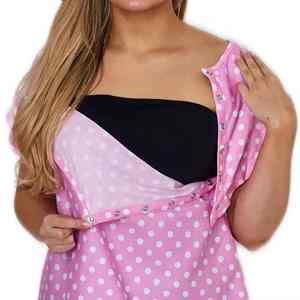 Robe de patient d'hôpital, robe d'examen médical, manches courtes, coton confortable, robe de patient imprimée pour les cliniques - Product Image 2