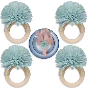 Serviette en bois la plus significative avec un anneau à haute durabilité pour la décoration de Table de fête de mariage d'hôtel à la maison - Product Image 1