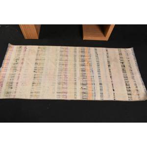 Tapis Turc Moderne Vintage 26X57 pieds Beige Patchwork Design Salle à Manger 10mm Laine Eco-friendly Traditionnel Latex Teens Cars - Product Image 3
