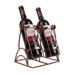 H.M.A-Estante de vino de metal elegante para mostrador de cocina de mesa y exhibición de botellas de bar para el hogar - Product Image 1