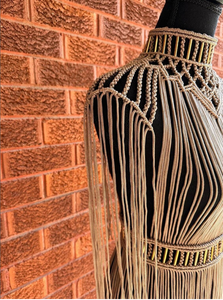 Robe, robe en macramé de villégiature, vêtements de festival, robe de plage, style boho, photographie de mariage - Product Image 3