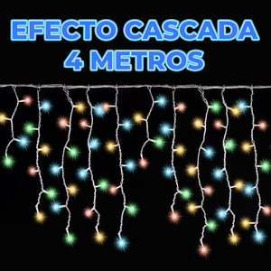 Lampada a Cascata LED RGB 4m, Corpo in Plastica Impermeabile, Alimentazione AC - Product Image 2