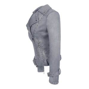 Chaqueta de Cuero para Mujer con Diseño Exclusivo - Chaqueta de Cuero Ajustada, Impermeable y Resistente al Viento con Logotipo Personalizado - Product Image 5