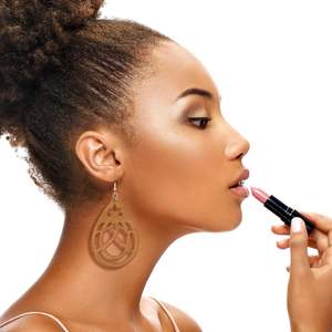 20 pares de pendientes colgantes de madera africana, pendientes ligeros de estilo étnico, pendientes bohemios de madera, colgante geométrico de madera - Product Image 6