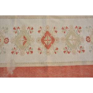 Alfombra turca Vintage tradicional naranja Beige 5,2X7,9 pies clásica área grande tejido plano patrón de retazos lana látex para pasillo - Product Image 5