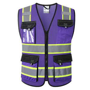 Heavy Duty Reflective Safety Work Vest Product High Visibility Multi Pocket Work Vest Product - Product Image 1