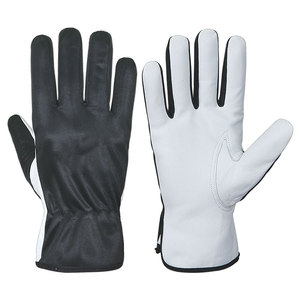 Guantes de cuero de grano de cabra de ensamblaje de la mejor calidad Guantes de trabajo de manejo de ensamblaje transpirable con servicio OME - Product Image 1