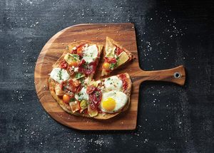 Napoli <b>Pizza</b> Peel, Acacia Wood 14 x 20 x 0.5 Inches <b>Pizza</b> Peel <b>Paddle</b> Serving Trays - Product Image 3